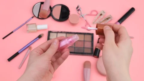 Pink lipstick Stock-Footage 280230978