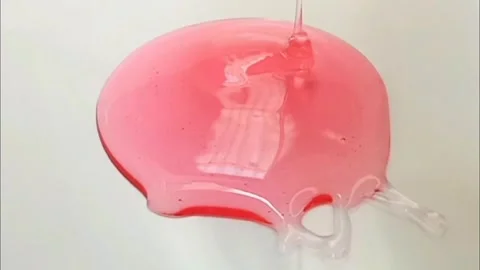 Pink liquid gel texture face wash, shampoo, cleanser, cosmetic or skincare .. Stock Footage 285715032