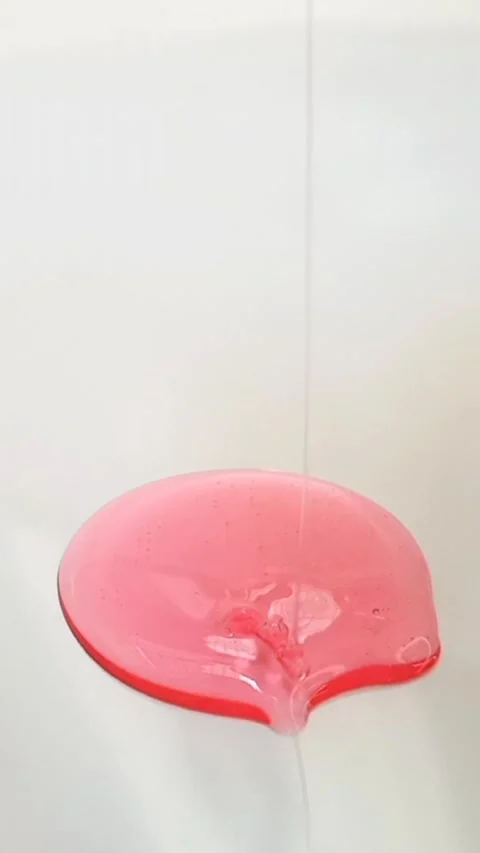 Pink liquid gel texture face wash, shampoo, cleanser, cosmetic or skincare .. Video stock 285715253