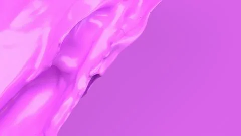 The Pink liquid splash for Abstract Background image 3d Rendering. Stock Illustration