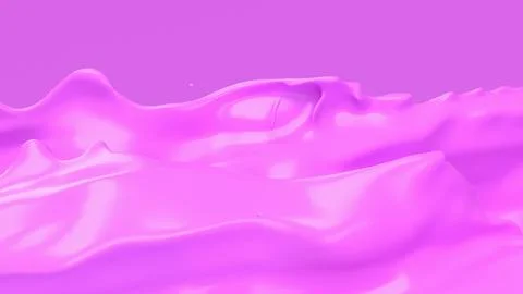 The Pink liquid splash for Abstract Background image 3d Rendering. Stock Illustration