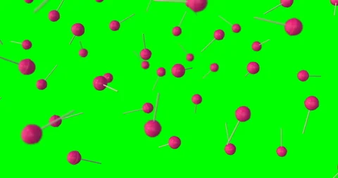 Pink Lollipop falling slow motion Stock Footage 153560745