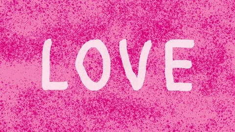 Pink Love Animation. Stock Footage 116111346