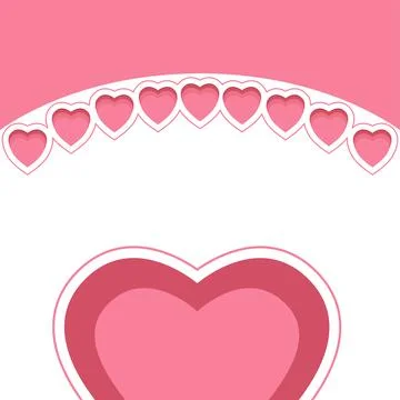 Pink love background Stock Illustration