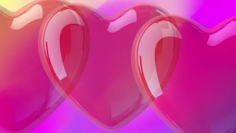 Pink love background, romantic background loop Stock Footage 325292038