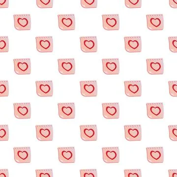 Pink love hearts pattern background wallpaper concept 库存插图