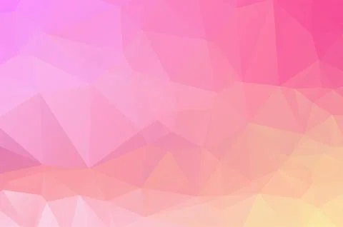 Pink Low poly crystal background. Polygon design pattern. pink colorful Low poly Stock Illustration
