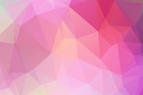 Pink Low poly crystal background. Polygon design pattern. pink colorful Low poly Stock Illustration