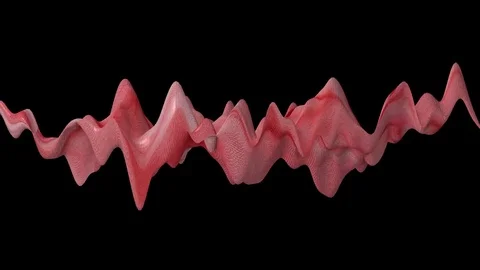 Pink low polygonal shape moves slowly against a black background Stock Footage 82614319