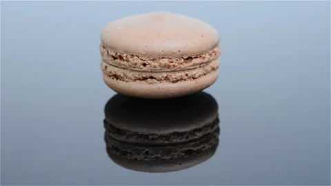 Pink macaroon rotating Stock Footage 88011368