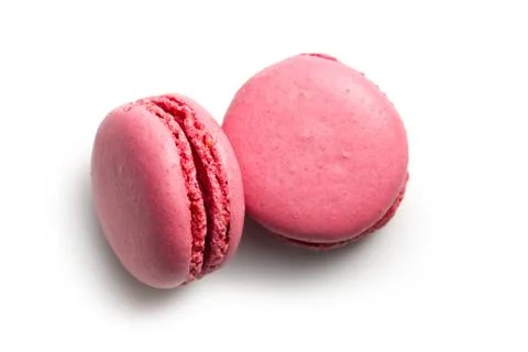 Pink macaroons Stock Photos