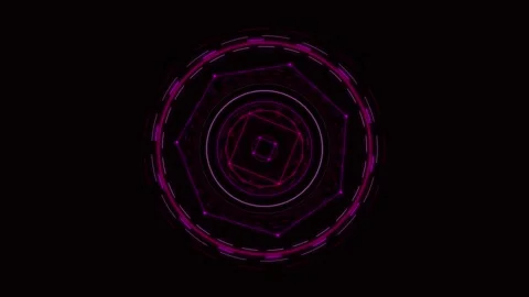 Pink Magic Circle Loading Screen. Seamless Loop Background. Stock Footage 341348593