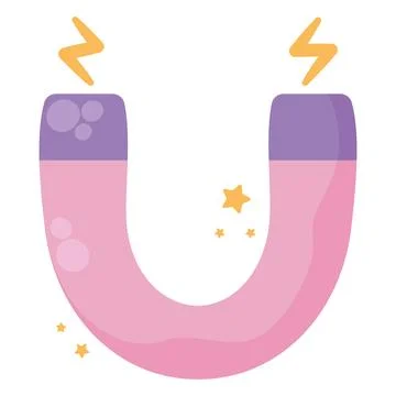 Pink magnet design イラスト素材