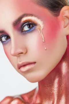 Pink makeup Stock Photos