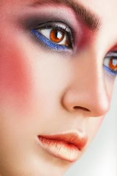 Pink makeup Stock Photos