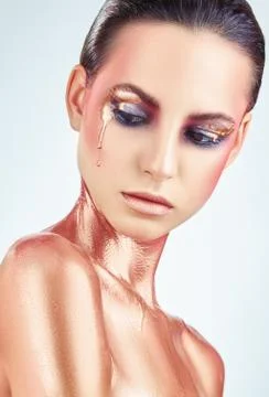 Pink makeup Stock Photos