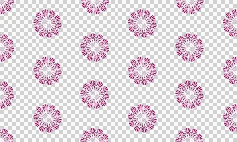 Pink Mandala Floral Seamless Pattern Stock Illustration