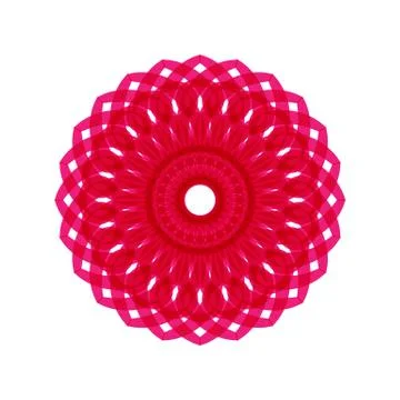 PINK MANDALA GEOMETRIC (2) Stock Illustration