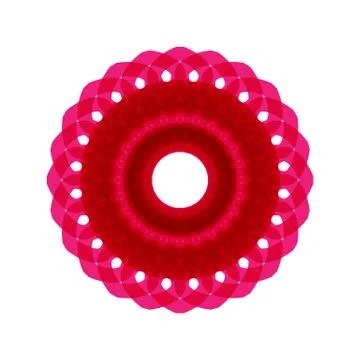 PINK MANDALA GEOMETRIC (4) Stock Illustration