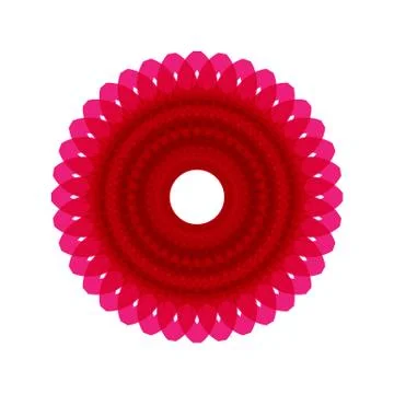PINK MANDALA GEOMETRIC (4) Stock Illustration
