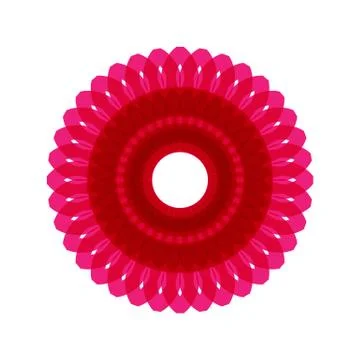 PINK MANDALA GEOMETRIC (4) Stock Illustration