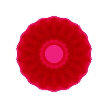PINK MANDALA GEOMETRIC (5) Stock Illustration