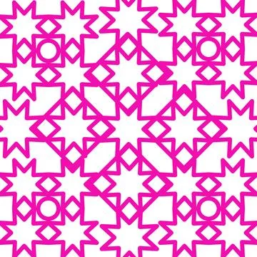Pink mandala Ramadhan Illustrazione stock