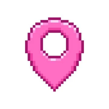 Pink map pin Stock-Illustration