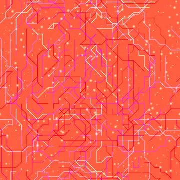 Pink map of subway Stock Illustration