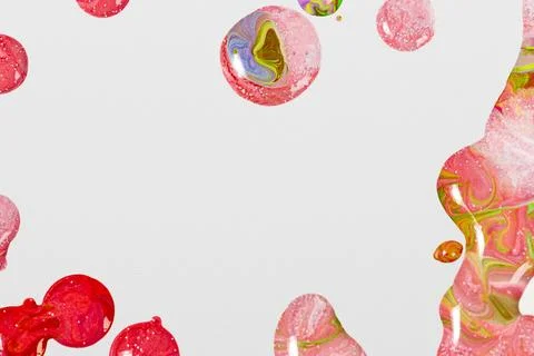 Pink marble swirl background handmade feminine flowing texture Stock Illustration
