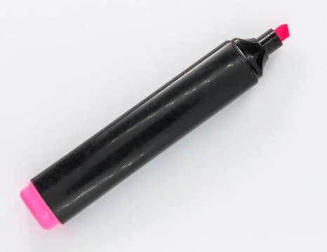 Pink marker for back to school Stock Photos