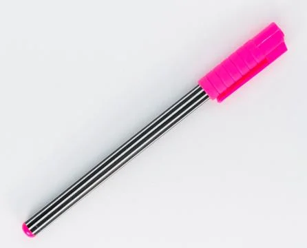 Pink marker for back to school Stock Photos