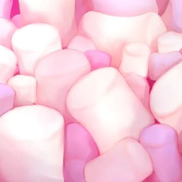 Pink Marshmallow Abstract Background Stock Illustration