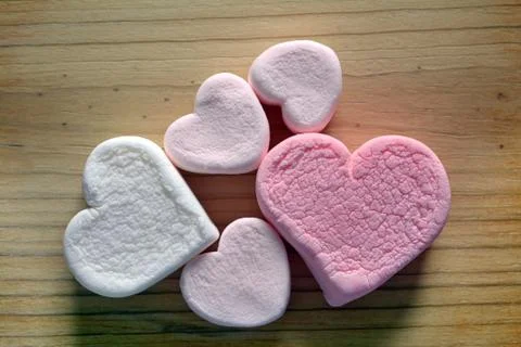 Pink marshmallow Stock Photos