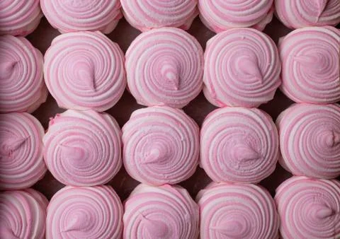 Pink marshmallows Foto stock