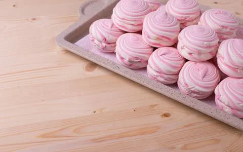 Pink marshmallows Foto stock