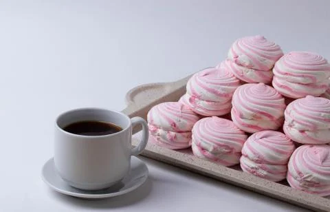 Pink marshmallows Foto stock