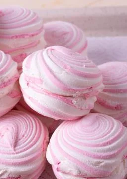Pink marshmallows Foto stock
