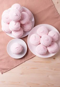 Pink marshmallows Foto stock