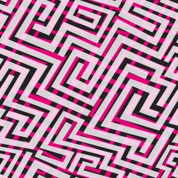 Pink maze seamless texture Stock Illustration