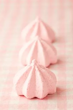 Pink meringue Foto stock