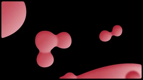 Pink metaballs Stock Footage 244865536