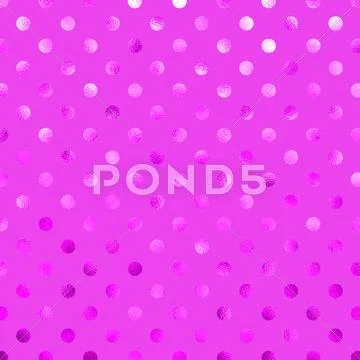 Pink Metallic Foil Polka Dot Pattern Swiss Dots Texture Paper Background