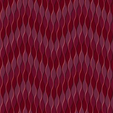 Pink metallic  seamless pattern with vertical curvy  lines. Stock Illustration