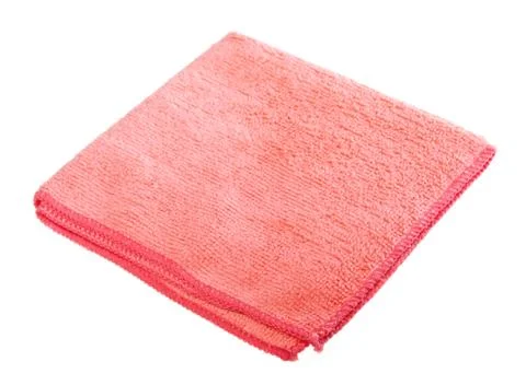 Pink microfiber duster Foto stock