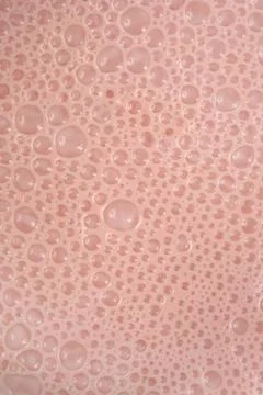 Pink Milkshake Bubbles Texture Background Stock Photos