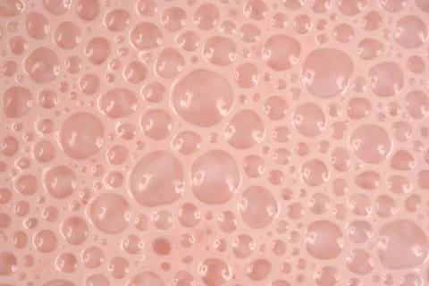 Pink Milkshake Bubbles Texture Background Stock Photos