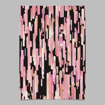 Pink modern vertical gradient stripe pattern brochure background template Illustrazione stock