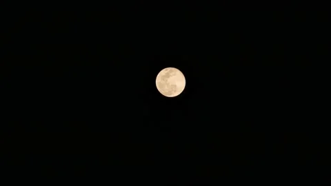 The Pink Moon as seen from Manila, Philippines 2020 Stock Footage 147998215