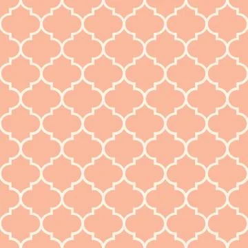 Pink moroccan tiles seamless pattern Stock Illustration